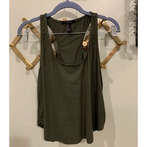 Forever 21 green crop tank